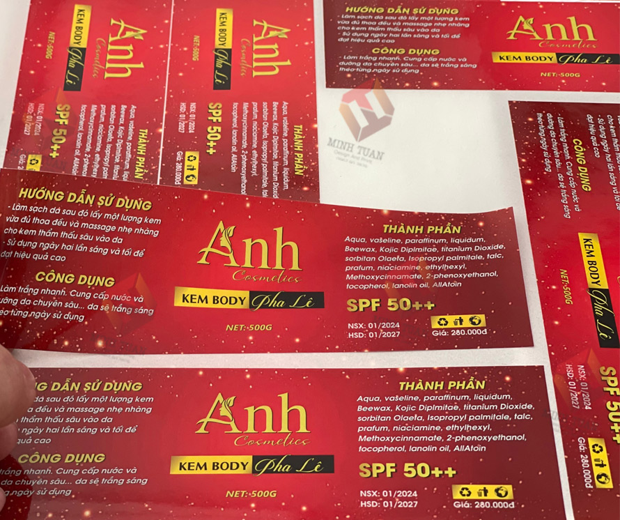 tem nhãn sản phẩm