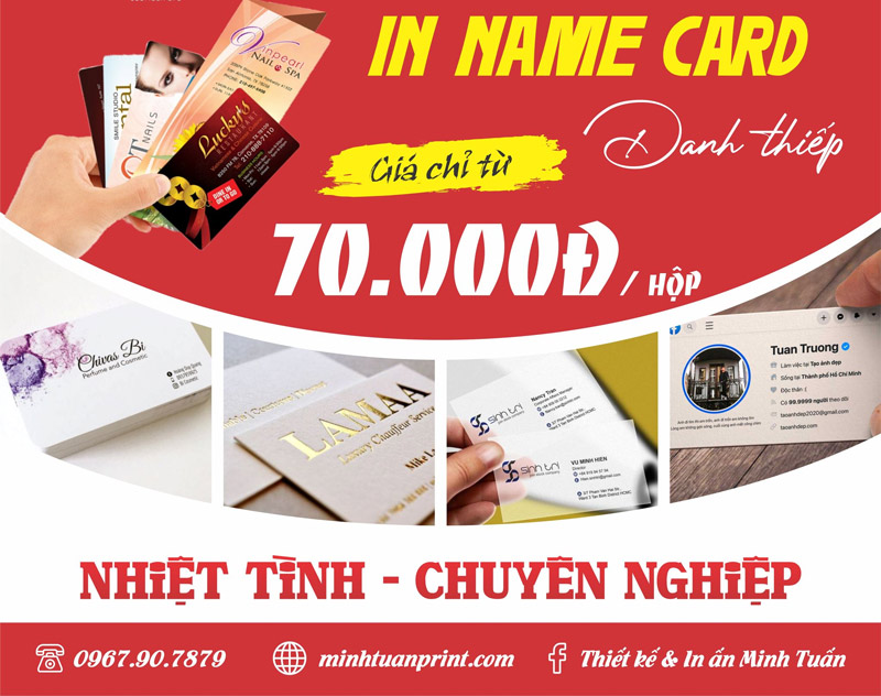 dịch vụ in name card visit giá rẻ tại Vũng tàu