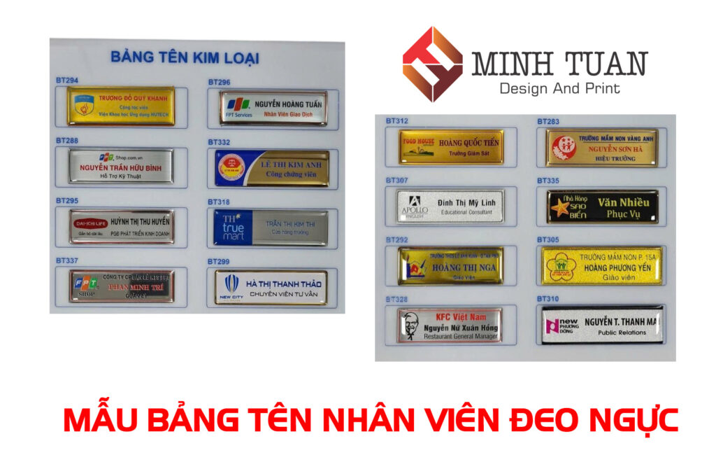 Xưởng Làm Bảng Tên Nhân Viên Cài áo Tại Phú Mỹ, TP. HCM: Chuyên Nghiệp, Giá Tận Xưởng
