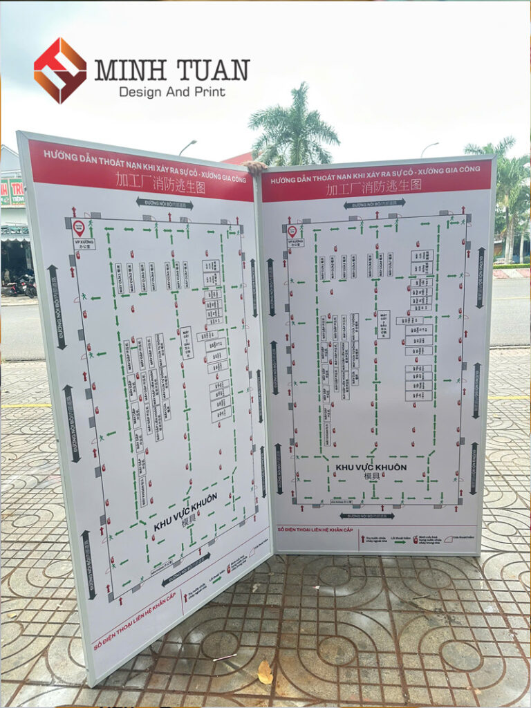 Thi công bảng chỉ dẫn công ty