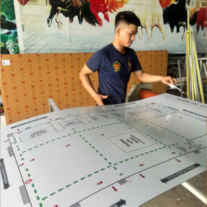 Thi công bảng chỉ dẫn công ty tại Phú Mỹ