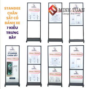 Standee Khung Sắt Có Bánh Xe