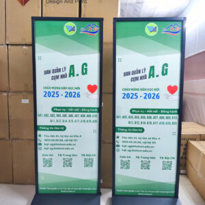 Thi công Standee Khung Sắt Giá Rẻ Vũng Tàu