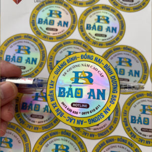 Tem 7 Màu Hình Tròn