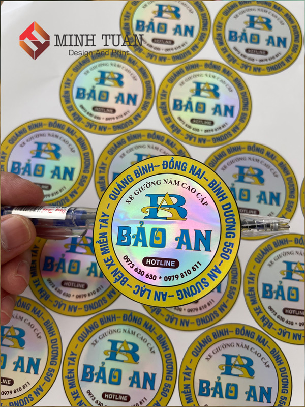 Tem 7 Màu Hình Tròn